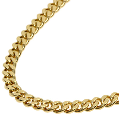 Curb chain Kihei 2 sides Necklace K18 Yellow Gold  27.7g　Ladies