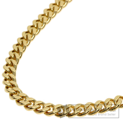 Curb chain Kihei 2 sides Necklace K18 Yellow Gold  27.7g　Ladies