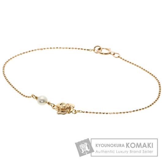 agete Pearl Pearl Bracelet K10 Pink Gold Ladies [Used]
