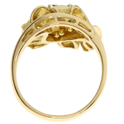 0.24ct Diamond Ring K18 Yellow Gold  7.45g　Ladies