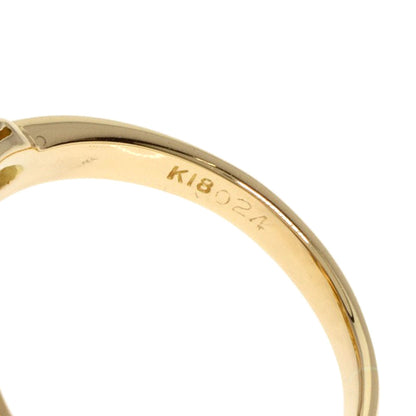 0.24ct Diamond Ring K18 Yellow Gold  7.45g　Ladies