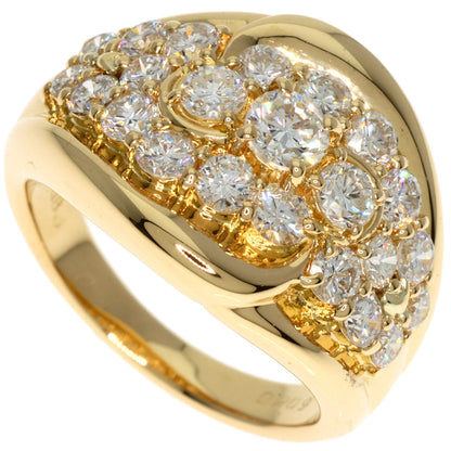 2.09ct Diamond Ring K18 Yellow Gold  9.83g　Ladies