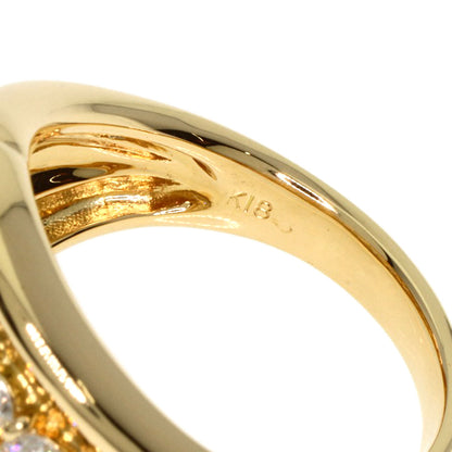 2.09ct Diamond Ring K18 Yellow Gold  9.83g　Ladies