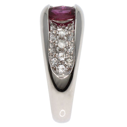 0.4ct Ruby Diamond Ring Platinum PT900  7g　Ladies