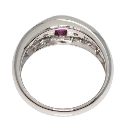 0.4ct Ruby Diamond Ring Platinum PT900  7g　Ladies