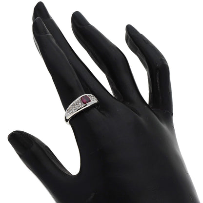 0.4ct Ruby Diamond Ring Platinum PT900  7g　Ladies