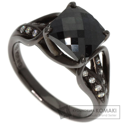 2.443ct Black　Diamond Diamond Ring K18 White Gold  5.7g　Ladies
