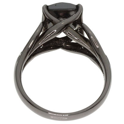 2.443ct Black　Diamond Diamond Ring K18 White Gold  5.7g　Ladies