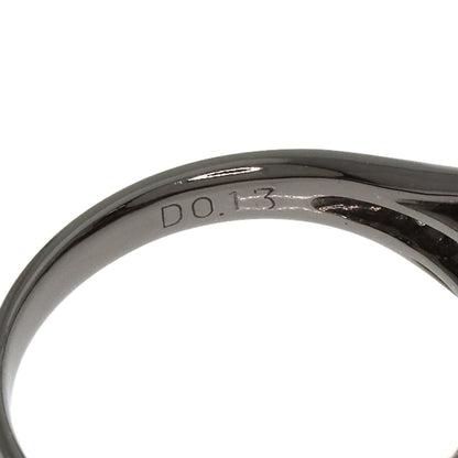 2.443ct Black　Diamond Diamond Ring K18 White Gold  5.7g　Ladies