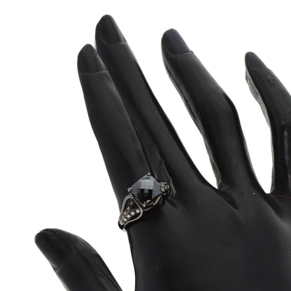 2.443ct Black　Diamond Diamond Ring K18 White Gold  5.7g　Ladies