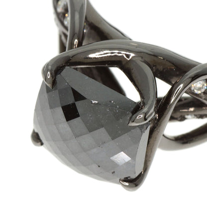 2.443ct Black　Diamond Diamond Ring K18 White Gold  5.7g　Ladies