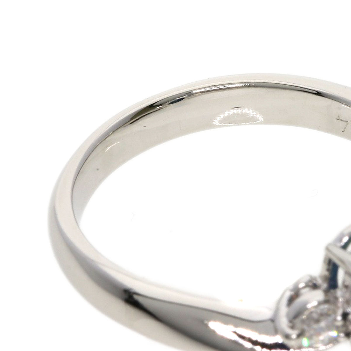 2.05ct Blue sapphire diamond Ring Platinum PT900  5.5g　Ladies