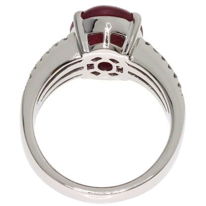 4.647ct Star Ruby Diamond Ring Platinum PT900  11.1g　Ladies