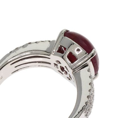 4.647ct Star Ruby Diamond Ring Platinum PT900  11.1g　Ladies