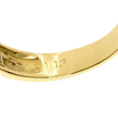 1.12ct Sapphire Diamond Ring K18 Yellow Gold PT900 3.88g　Ladies