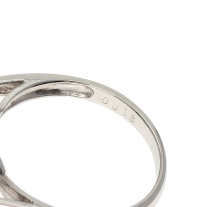 Pearl Pearl Diamond Ring K18 White Gold  5.7g　Ladies