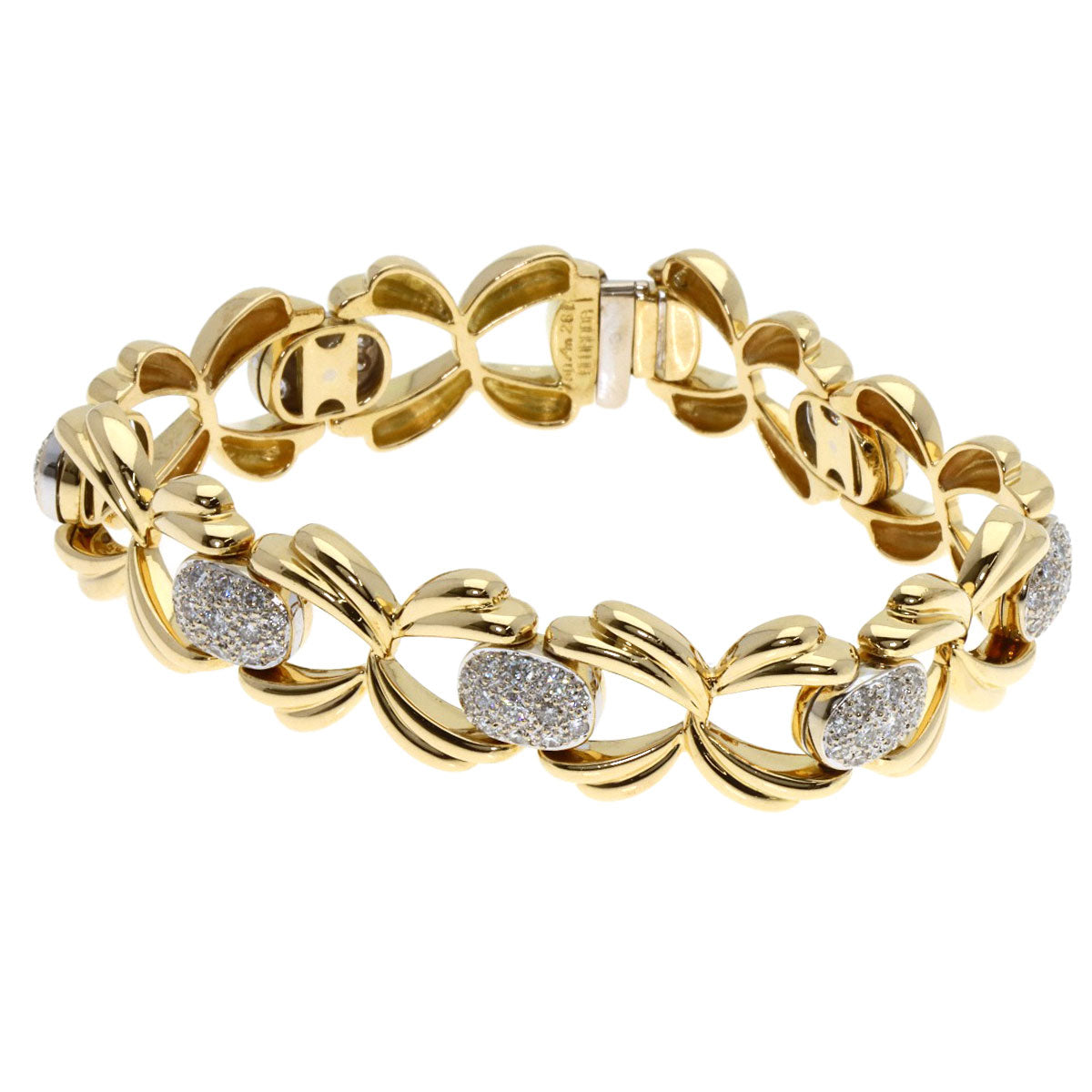 2.81ct Diamond Bracelet K18 Yellow Gold  47.1g　Ladies