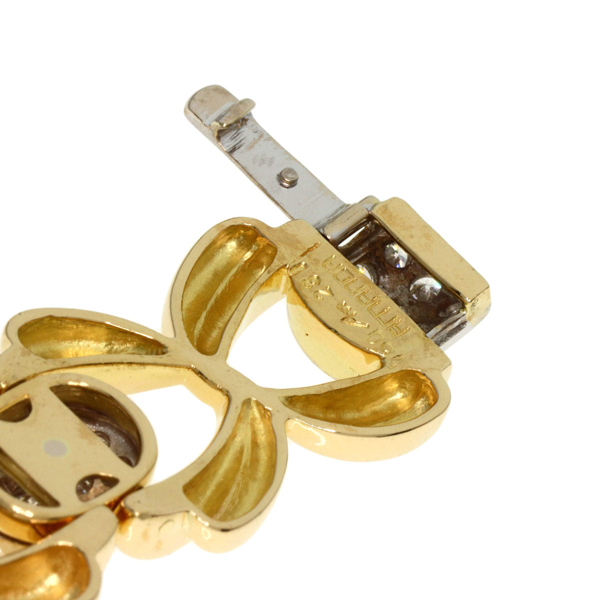 2.81ct Diamond Bracelet K18 Yellow Gold  47.1g　Ladies