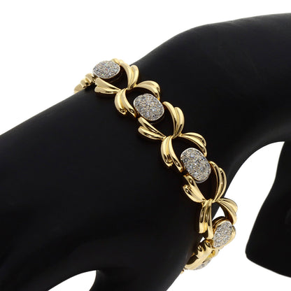 2.81ct Diamond Bracelet K18 Yellow Gold  47.1g　Ladies