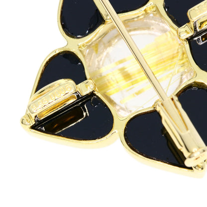 9.31ct Rutile Quartz Diamond Brooch K18 Yellow Gold  10.11g　Ladies