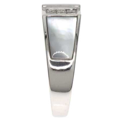 Diamond Shell Ring K18 White Gold  7.91g　Ladies
