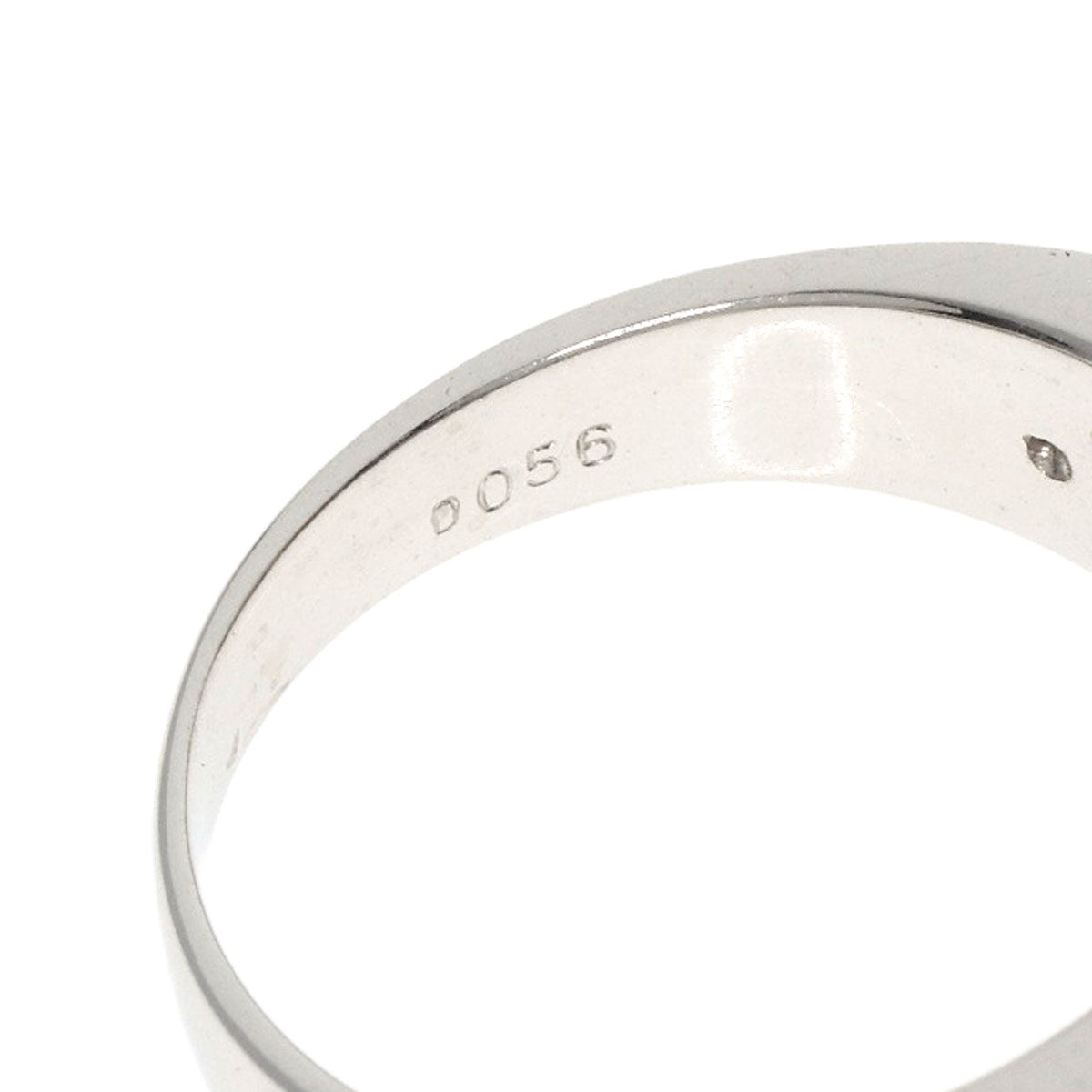 Diamond Shell Ring K18 White Gold  7.91g　Ladies