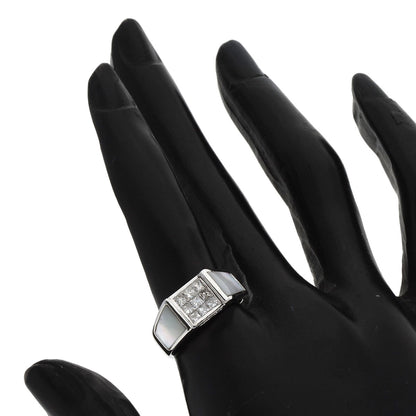 Diamond Shell Ring K18 White Gold  7.91g　Ladies