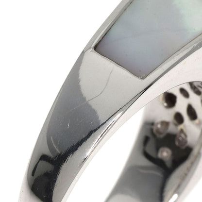 Diamond Shell Ring K18 White Gold  7.91g　Ladies