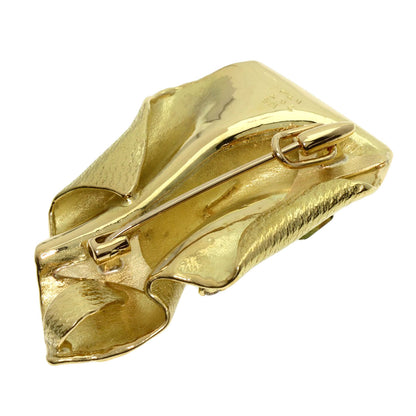 2.67ct Tourmaline Diamond Brooch K18 Yellow Gold  15.99g　Ladies