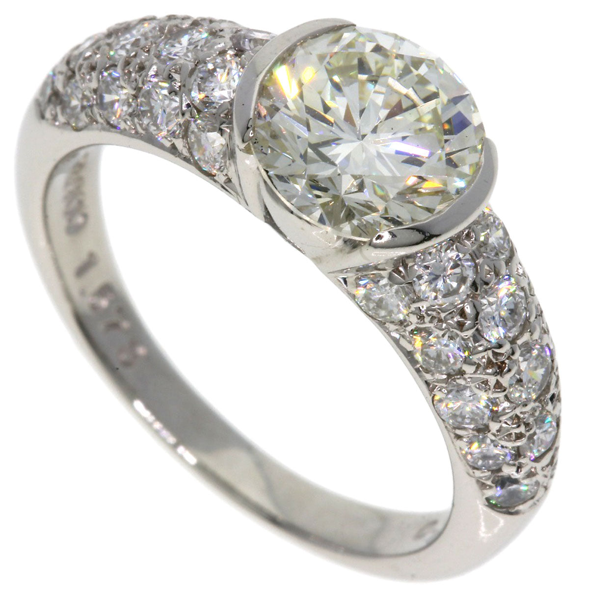 1.573ct Diamond Ring Platinum PT900  5.39g�@Ladies