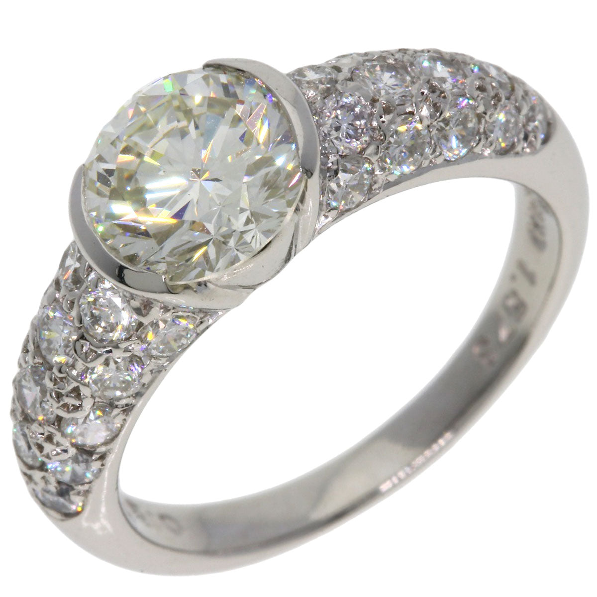 1.573ct Diamond Ring Platinum PT900  5.39g�@Ladies