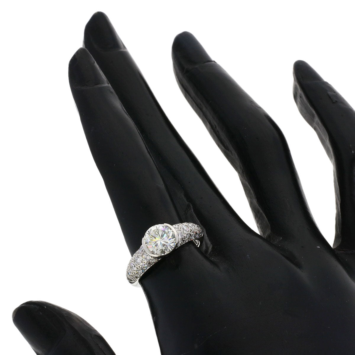1.573ct Diamond Ring Platinum PT900  5.39g�@Ladies