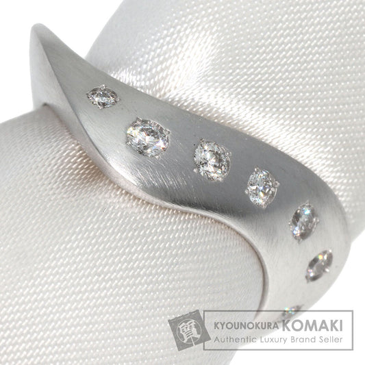 0.229ct Diamond Ring K18 White Gold  7.61g　Ladies