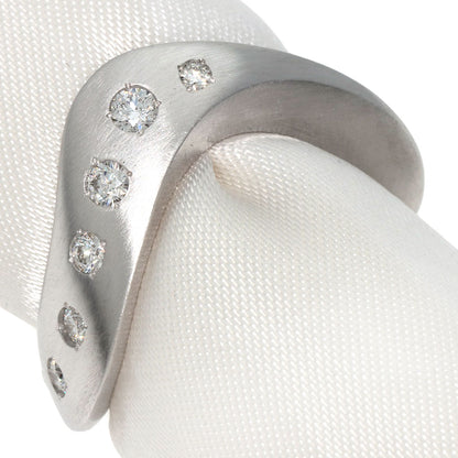 0.229ct Diamond Ring K18 White Gold  7.61g　Ladies