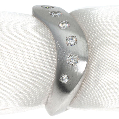 0.229ct Diamond Ring K18 White Gold  7.61g　Ladies