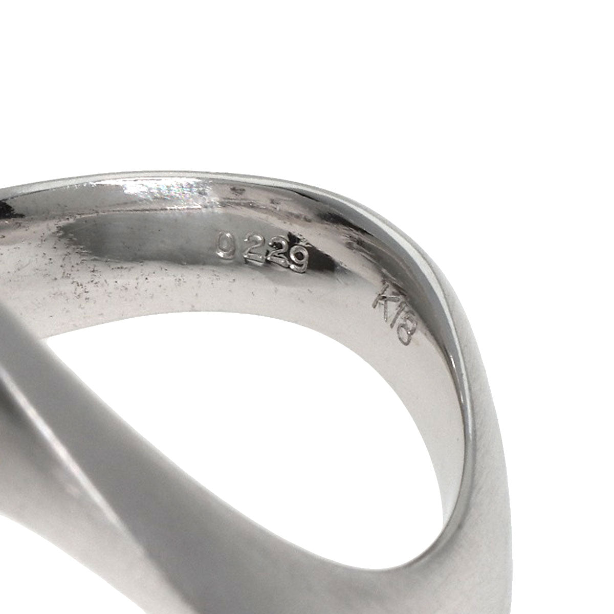 0.229ct Diamond Ring K18 White Gold  7.61g　Ladies