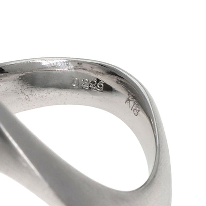 0.229ct Diamond Ring K18 White Gold  7.61g　Ladies
