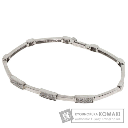 0.27ct Diamond Bracelet K14 White Gold  8.27g　Ladies
