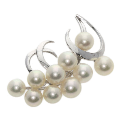 MIKIMOTO   Brooch Pearl Pearl K14 White Gold Ladies