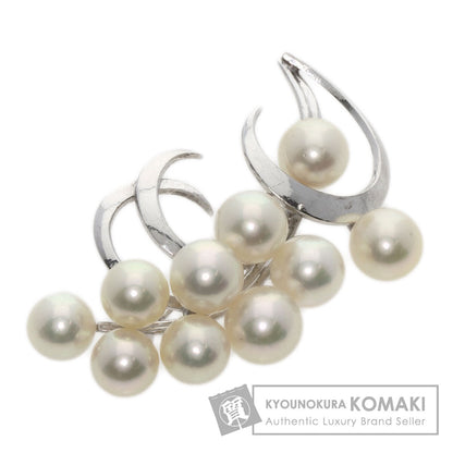 MIKIMOTO   Brooch Pearl Pearl K14 White Gold Ladies