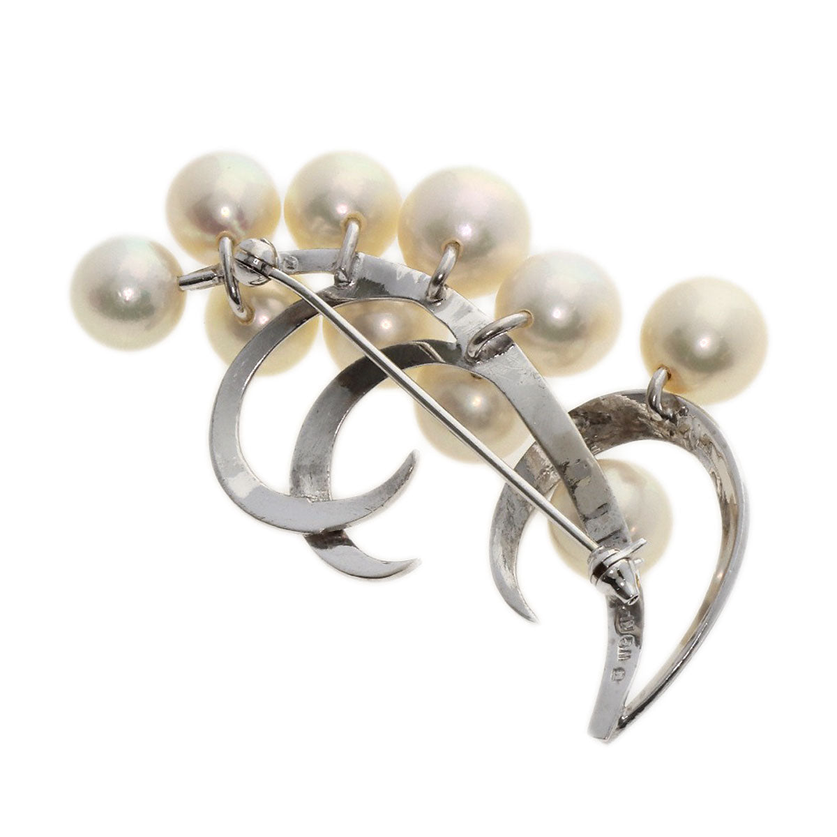 MIKIMOTO   Brooch Pearl Pearl K14 White Gold Ladies