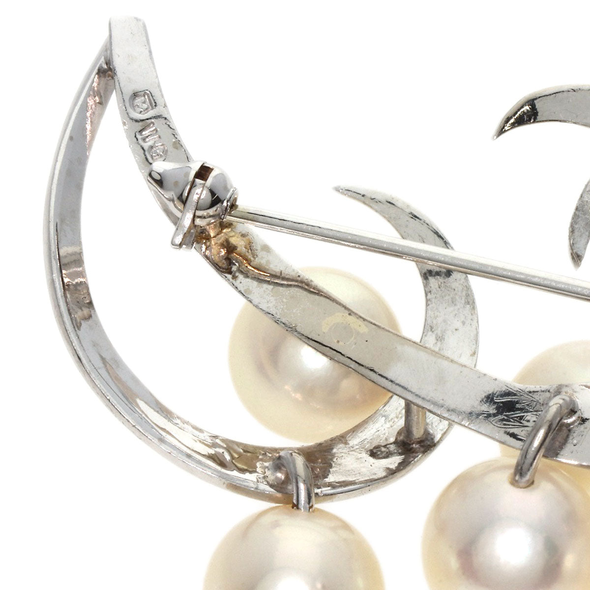 MIKIMOTO   Brooch Pearl Pearl K14 White Gold Ladies