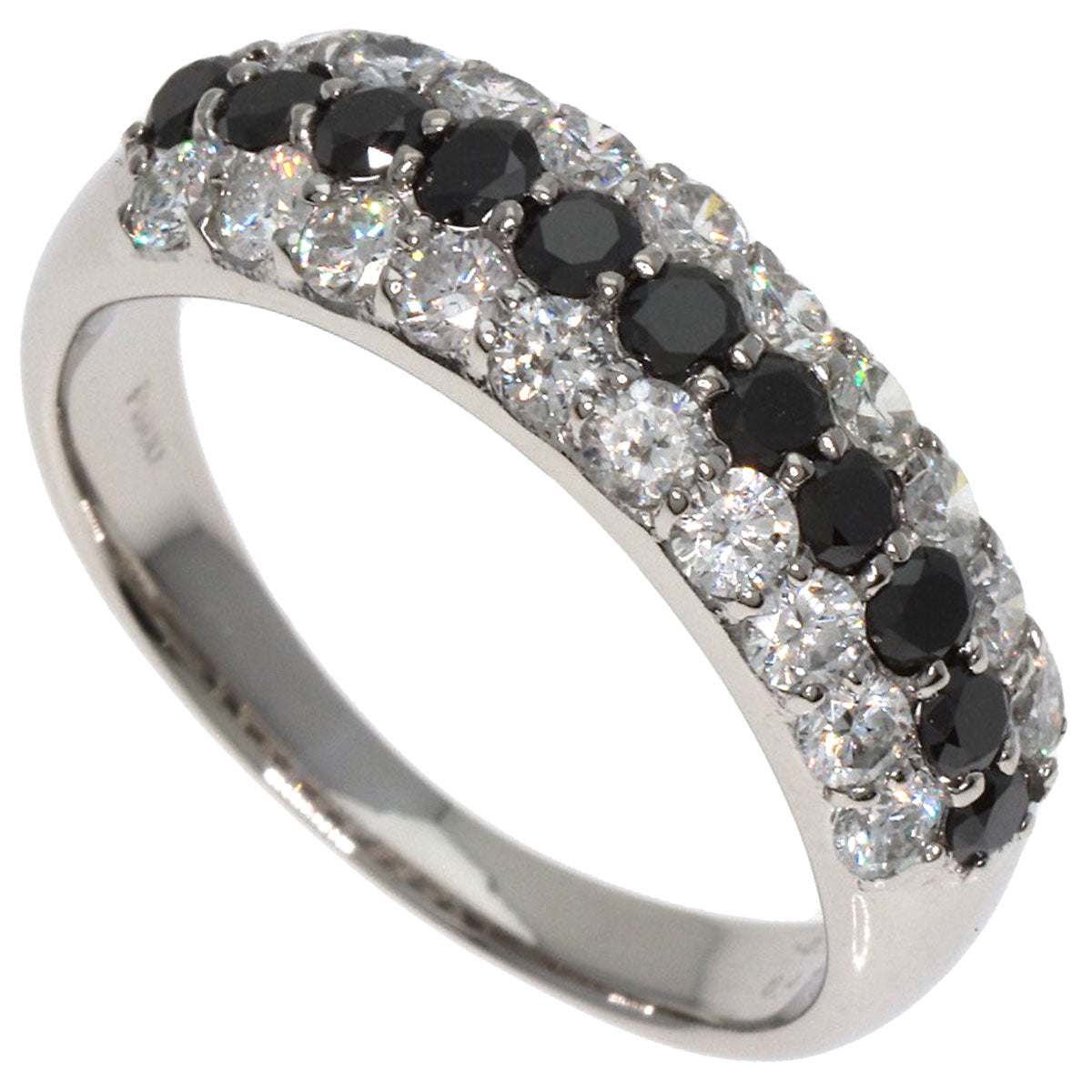 0.7ct Diamond Black　Diamond Ring Platinum PT900  5g　Ladies
