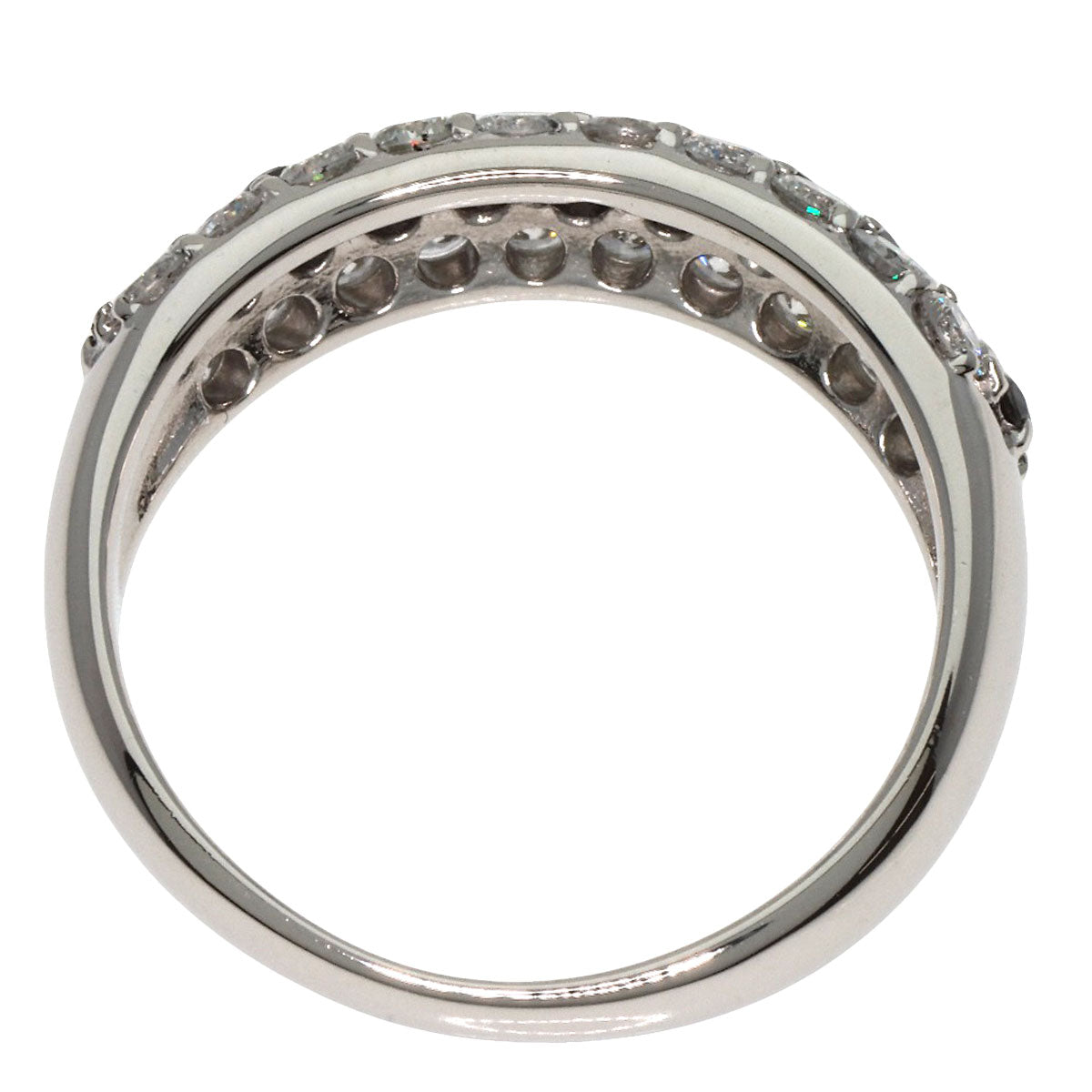 0.7ct Diamond Black　Diamond Ring Platinum PT900  5g　Ladies