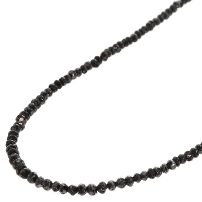 20ct Black　Diamond Necklace K18 White Gold  5g　Ladies