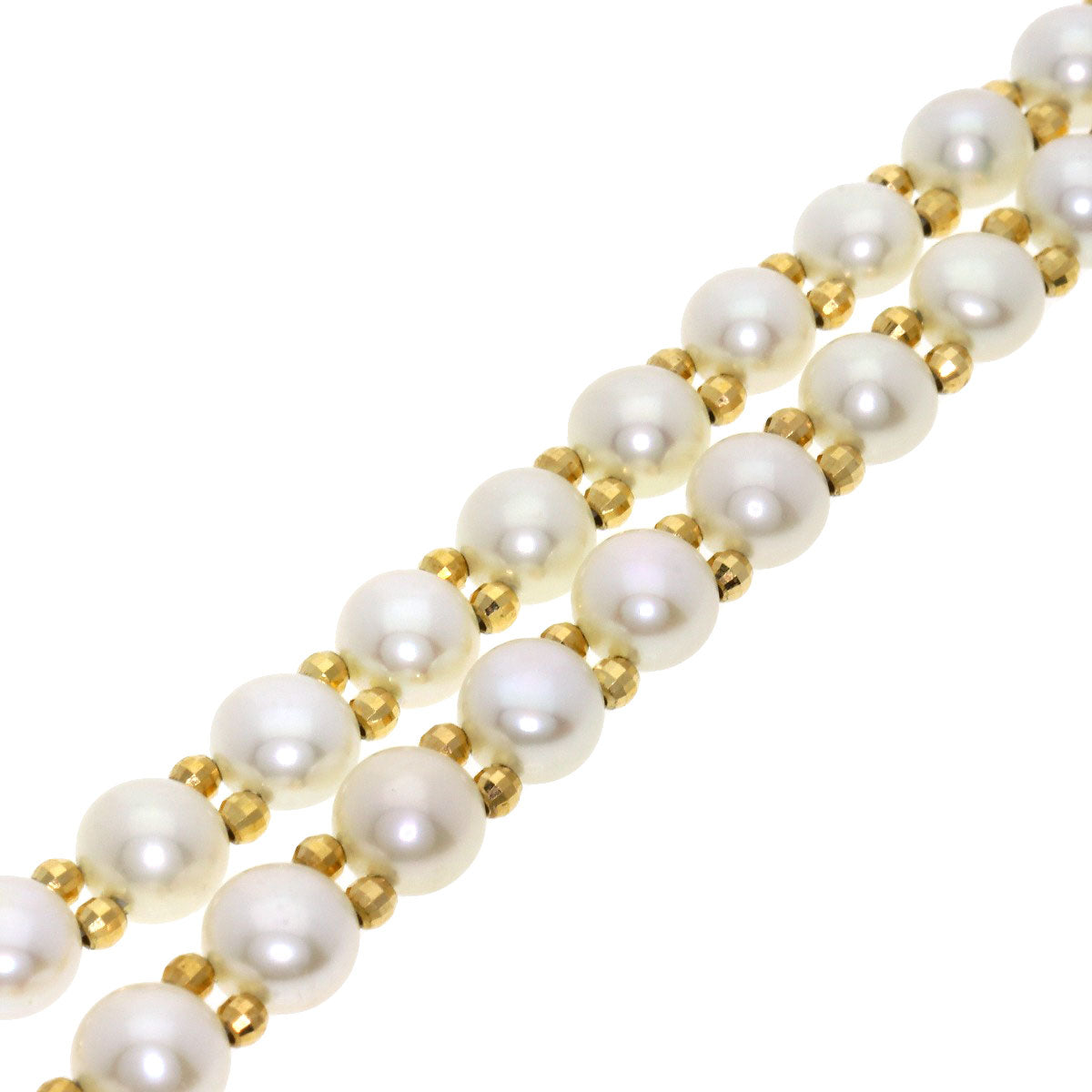 Tamaya Pearl Pearl Necklace K18 Yellow Gold  19.2g　Ladies