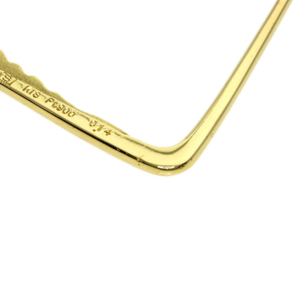 0.14ct Diamond Brooch K18 Yellow Gold PT900 5.1g　Ladies