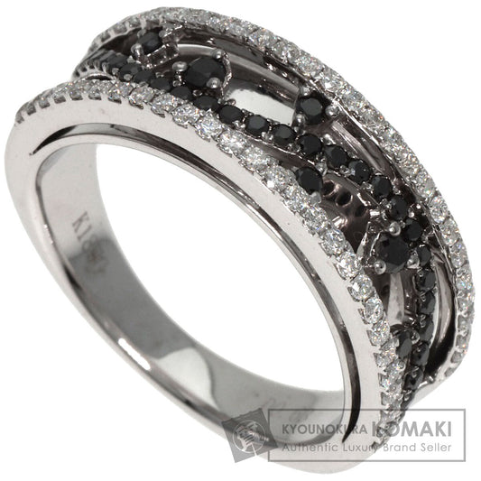 0.63ct Diamond  Black　Diamond Ring K18 White Gold  6.9g　Ladies