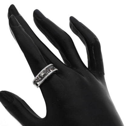 0.63ct Diamond  Black　Diamond Ring K18 White Gold  6.9g　Ladies