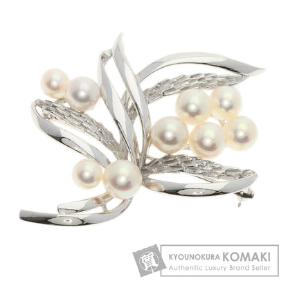 MIKIMOTO   Brooch Akoya pearl Pearl K14 White Gold Ladies